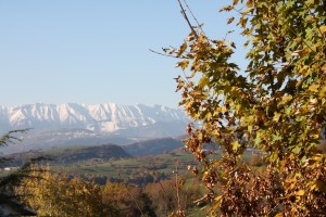 Vista dal balcone di casa, fine autunno